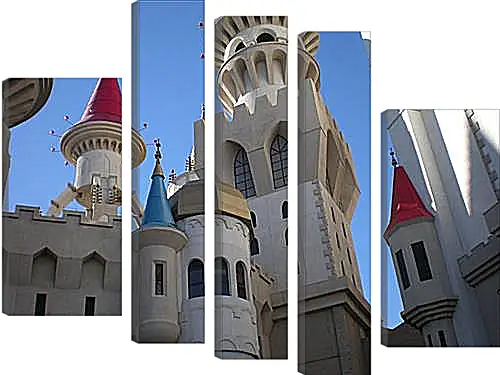 Модульная картина - Hotel Excalibur in Las Vegas - Отель Экскалибур в Лас Вегасе