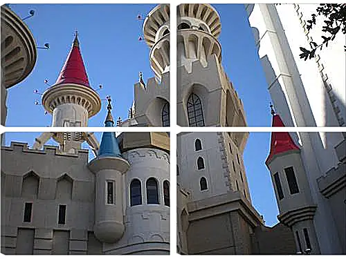 Модульная картина - Hotel Excalibur in Las Vegas - Отель Экскалибур в Лас Вегасе