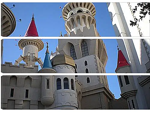 Модульная картина - Hotel Excalibur in Las Vegas - Отель Экскалибур в Лас Вегасе