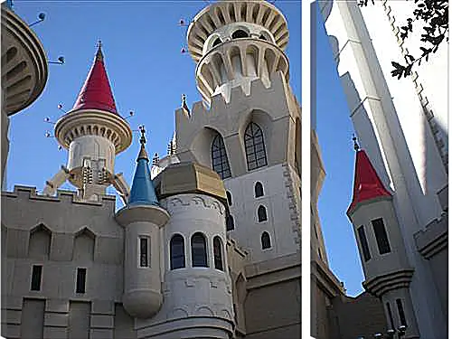 Модульная картина - Hotel Excalibur in Las Vegas - Отель Экскалибур в Лас Вегасе