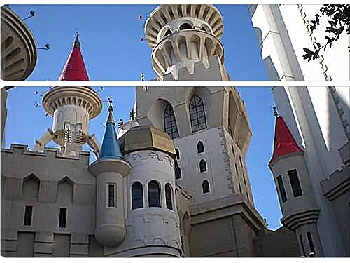 Модульная картина - Hotel Excalibur in Las Vegas - Отель Экскалибур в Лас Вегасе