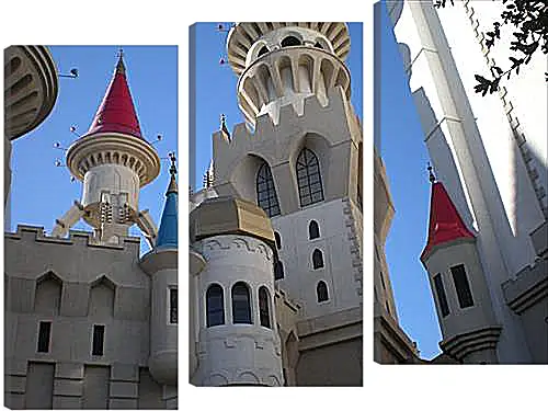 Модульная картина - Hotel Excalibur in Las Vegas - Отель Экскалибур в Лас Вегасе