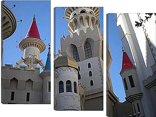 Модульная картина - Hotel Excalibur in Las Vegas - Отель Экскалибур в Лас Вегасе