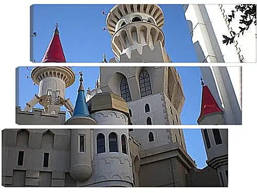 Модульная картина - Hotel Excalibur in Las Vegas - Отель Экскалибур в Лас Вегасе