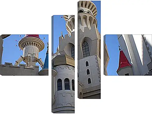 Модульная картина - Hotel Excalibur in Las Vegas - Отель Экскалибур в Лас Вегасе