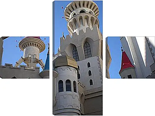 Модульная картина - Hotel Excalibur in Las Vegas - Отель Экскалибур в Лас Вегасе