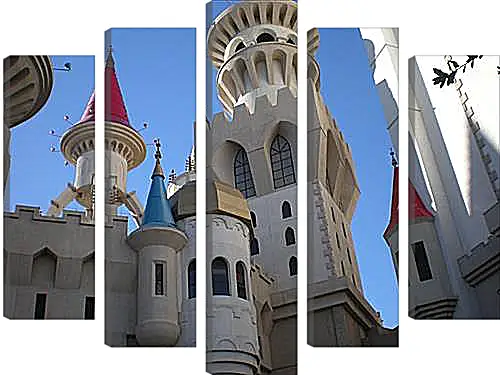 Модульная картина - Hotel Excalibur in Las Vegas - Отель Экскалибур в Лас Вегасе