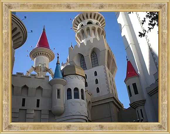 Картина в раме - Hotel Excalibur in Las Vegas - Отель Экскалибур в Лас Вегасе