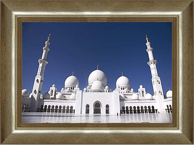 Картина в раме - Мечеть шейха Зайда. ОАЭ