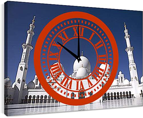 Часы картина - Мечеть шейха Зайда. ОАЭ