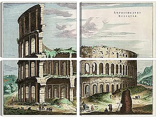 Модульная картина - Колизей в Риме. Италия.