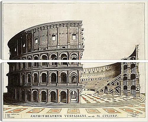 Модульная картина - Колизей в Риме. Италия.
