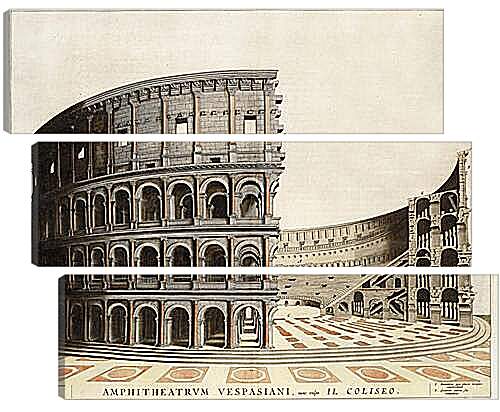 Модульная картина - Колизей в Риме. Италия.