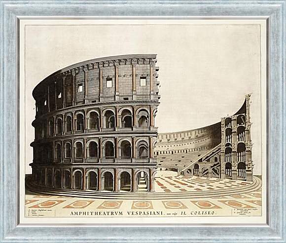 Картина в раме - Колизей в Риме. Италия.