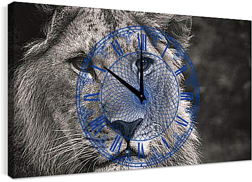 Часы картина - leon - лев