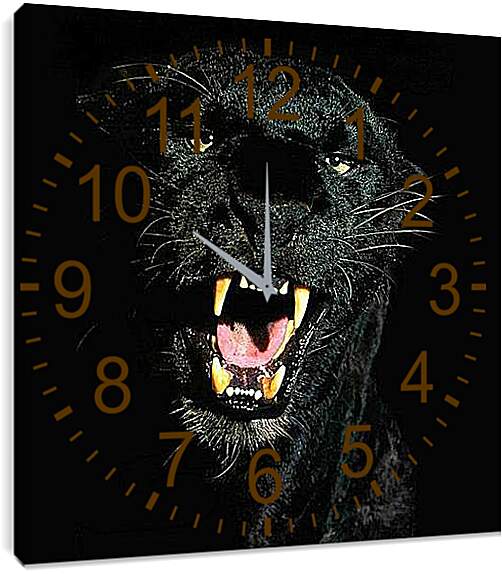 Часы картина - Взгляд пантеры