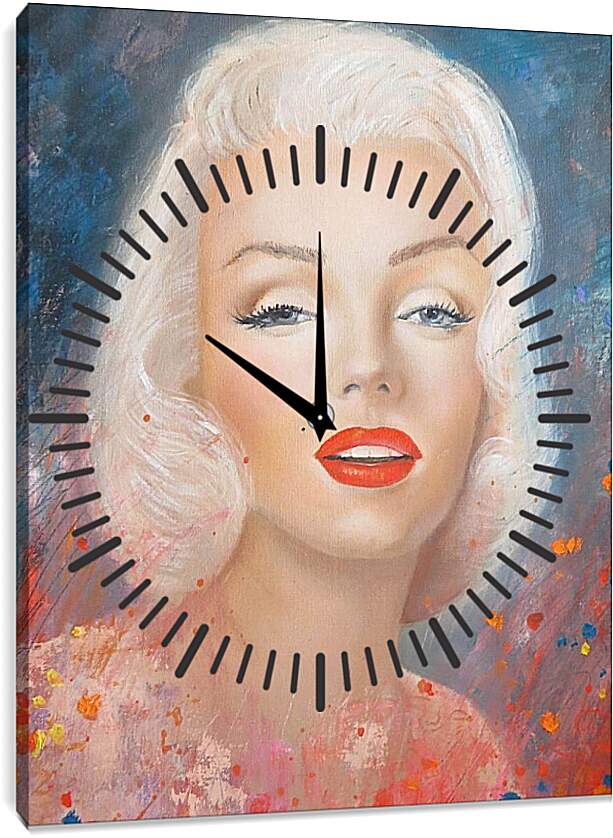Часы картина - Мэрилин Монро (Мерлин Монро)
