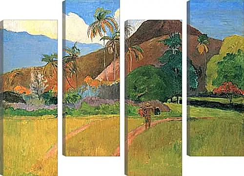 Модульная картина - Montagnes tahitiennes. Поль Гоген