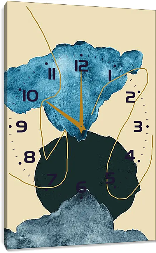 Часы картина - Абстракция