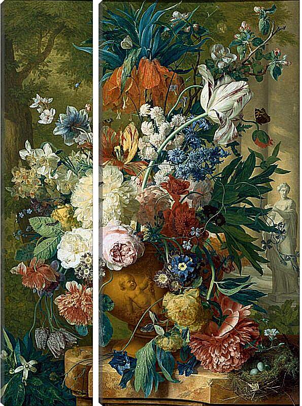 Модульная картина - Букет в вазе. Ян ван Хёйсум