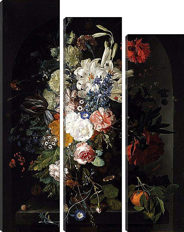 Модульная картина - Букет цветов. Ян ван Хёйсум