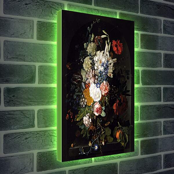 Лайтбокс световая панель - Букет цветов. Ян ван Хёйсум