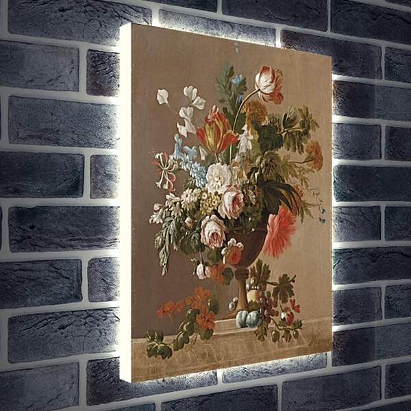 Лайтбокс световая панель - Ваза с цветами. Ян ван Хёйсум