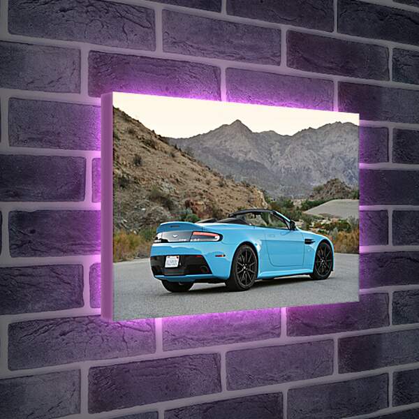 Лайтбокс световая панель - Голубой Астон Мартин V12