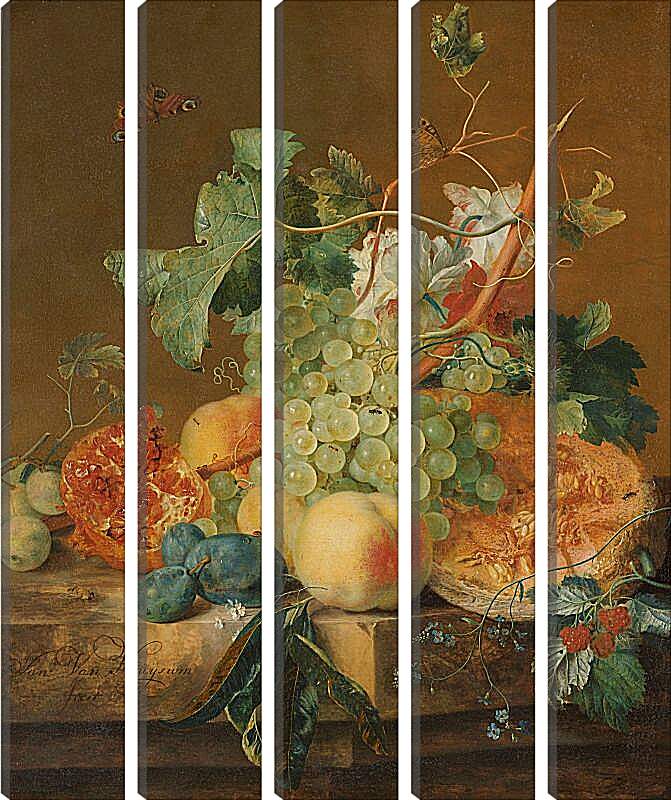 Модульная картина - Натюрморт с фруктами. Ян ван Хёйсум