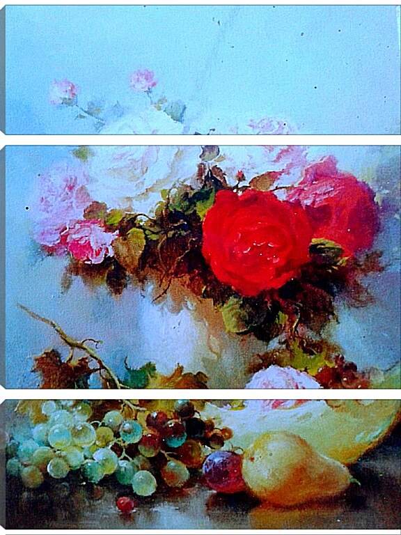 Модульная картина - Натюрморт и цветы