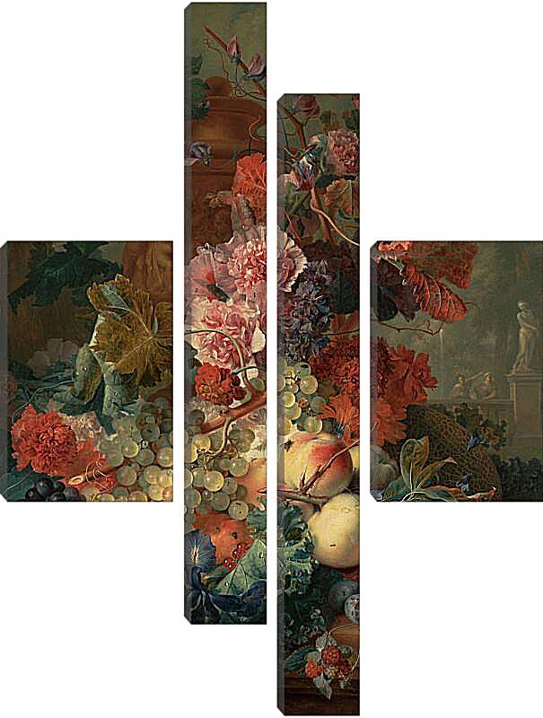 Модульная картина - Фрукты и цветы. Ян ван Хёйсум