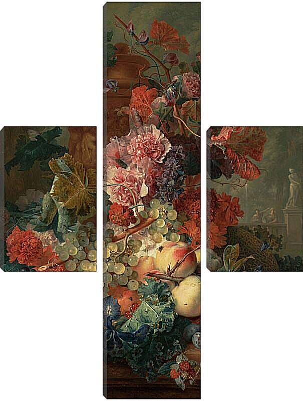 Модульная картина - Фрукты и цветы. Ян ван Хёйсум
