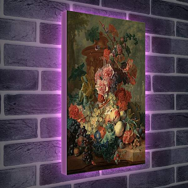 Лайтбокс световая панель - Фрукты и цветы. Ян ван Хёйсум
