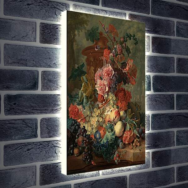 Лайтбокс световая панель - Фрукты и цветы. Ян ван Хёйсум