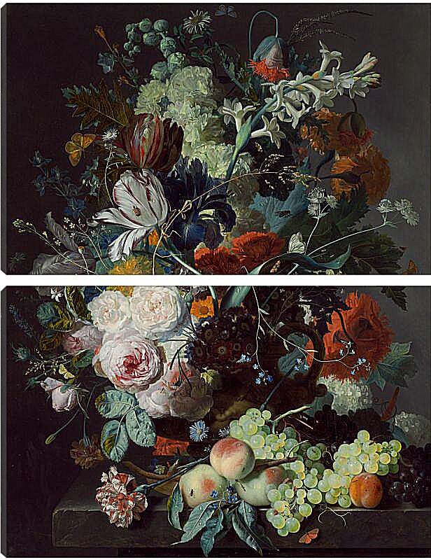 Модульная картина - Цветочный букет. Ян ван Хёйсум