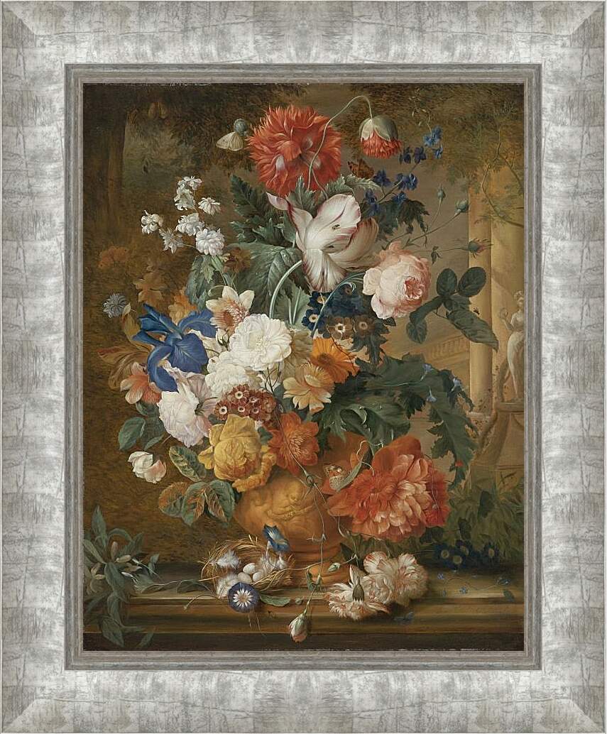 Картина в раме - Цветочный натюрморт. Ян ван Хёйсум