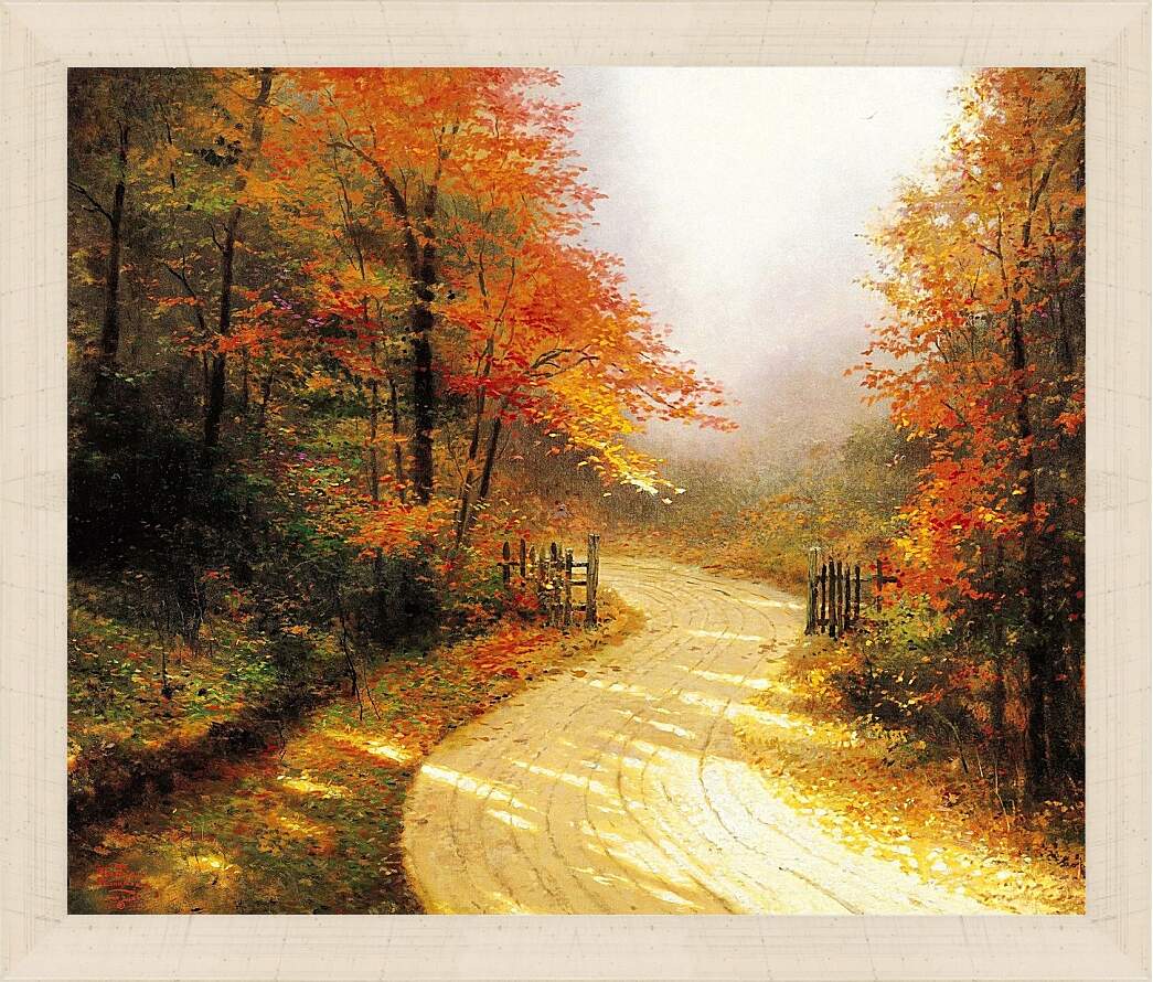 Картина в раме - Осенний туман