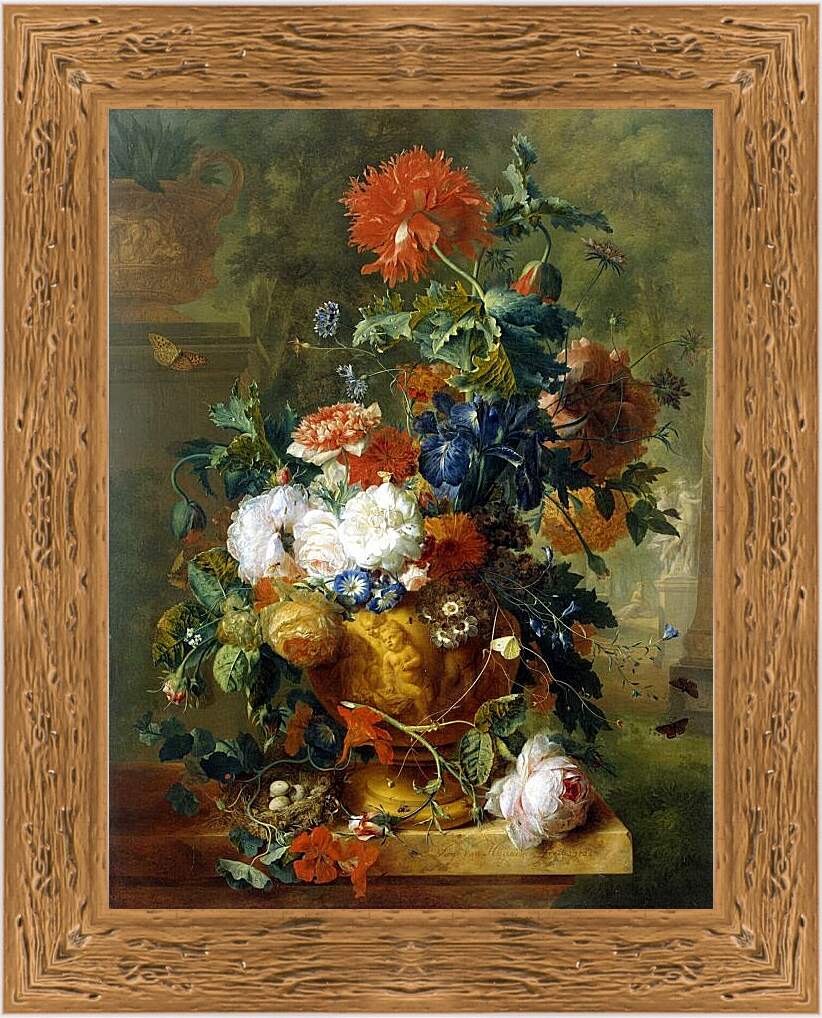 Картина в раме - Цветы. Ян ван Хёйсум