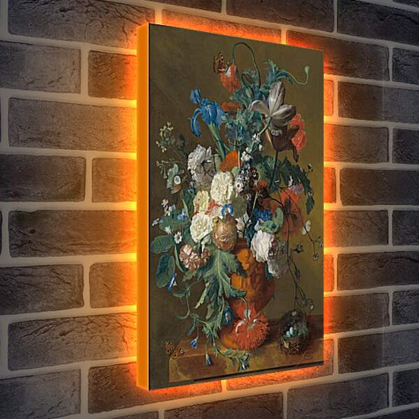 Лайтбокс световая панель - Цветы в вазе. Ян ван Хёйсум