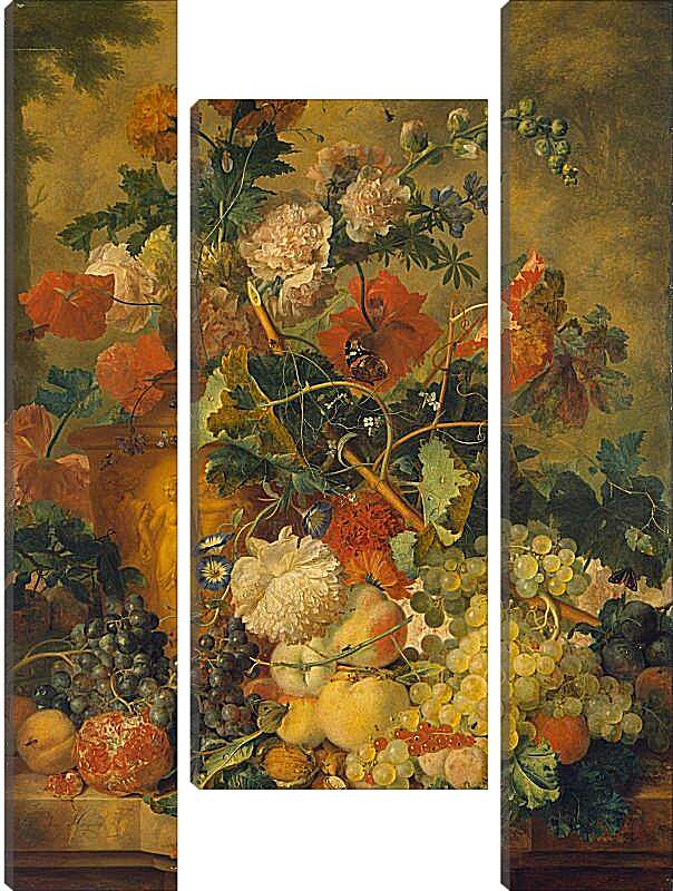 Модульная картина - Цветы и плоды. Ян ван Хёйсум