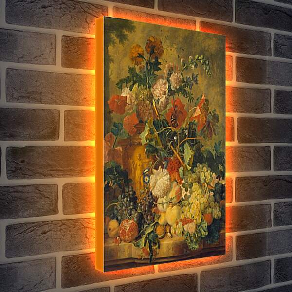 Лайтбокс световая панель - Цветы и плоды. Ян ван Хёйсум