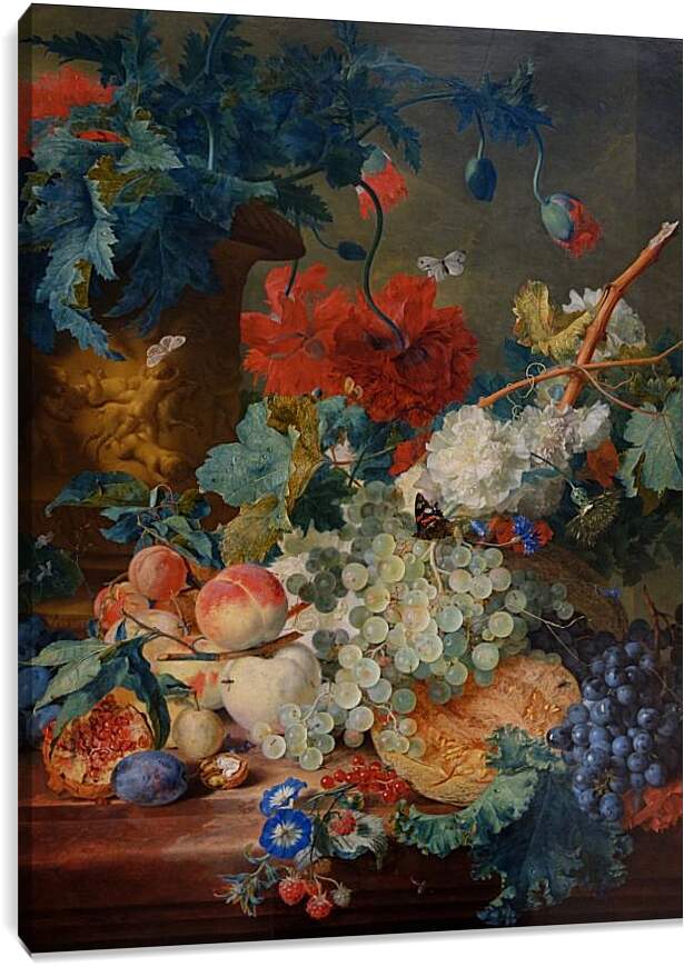 Постер и плакат - Цветы и фрукты. Ян ван Хёйсум