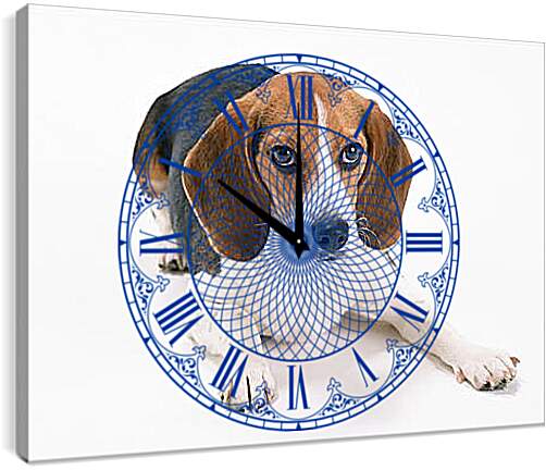 Часы картина - Охотничья собака