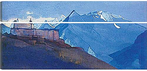 Модульная картина - Монастырь в Сиссу. Рерих Николай
