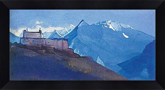 Картина в раме - Монастырь в Сиссу. Рерих Николай