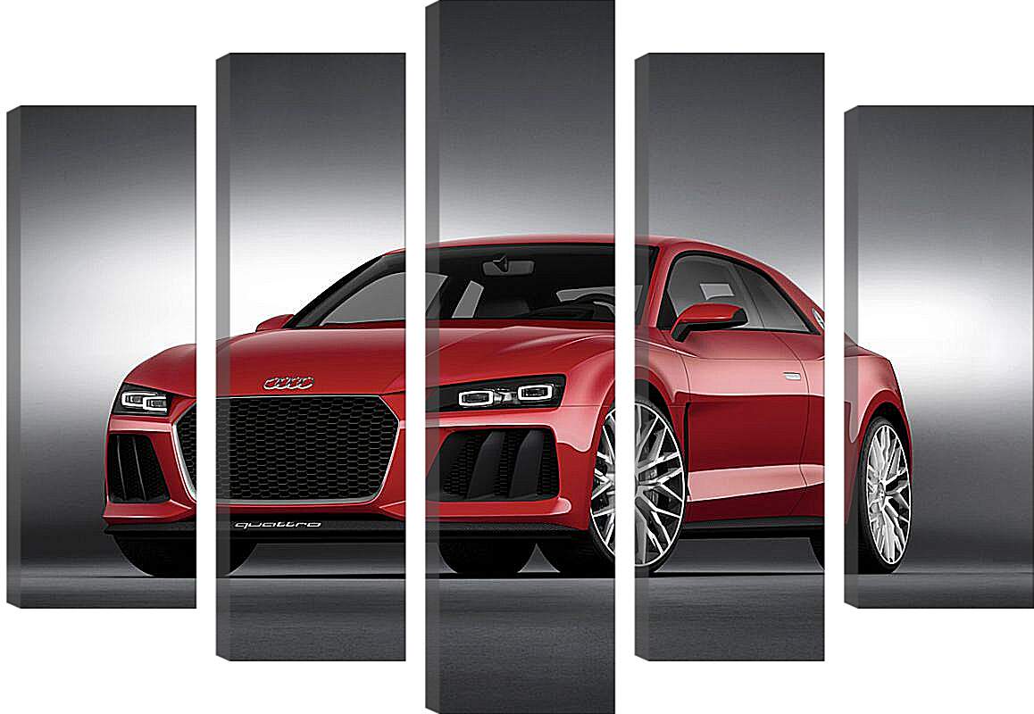 Модульная картина - Красная Audi