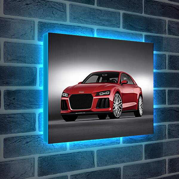 Лайтбокс световая панель - Красная Audi