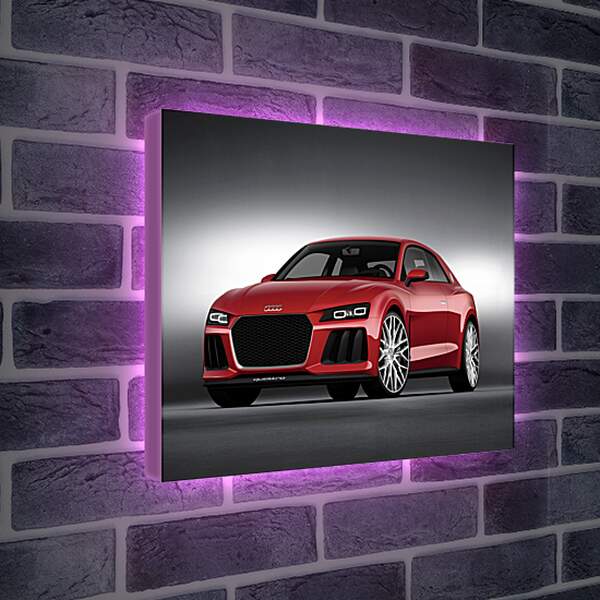 Лайтбокс световая панель - Красная Audi