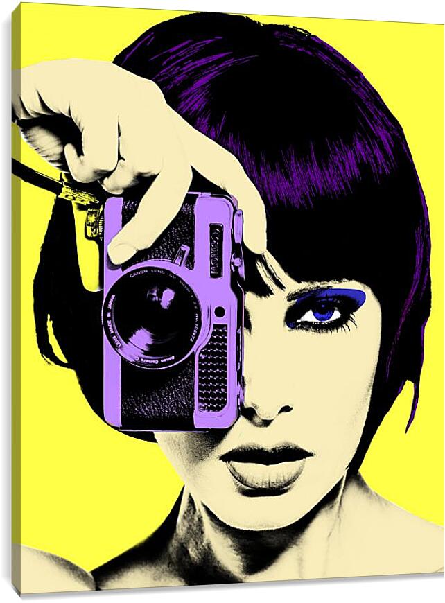 Постер и плакат - Девушка с фотоаппаратом