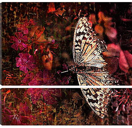 Модульная картина - Панно с бабочкой